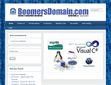 Tablet Screenshot of boomersdomain.com